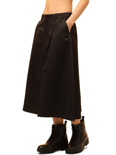 ONLY Women Flared High-Rise Black Skirt
