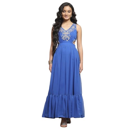 Biba Girls Electric Blue Polyester Dress_16-17 Year