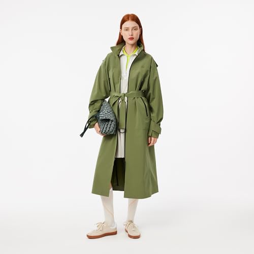 Lacoste Women's Polyester Modern Knee-Length Dress (EF3250_Hammam/Flour_1AQ_40)