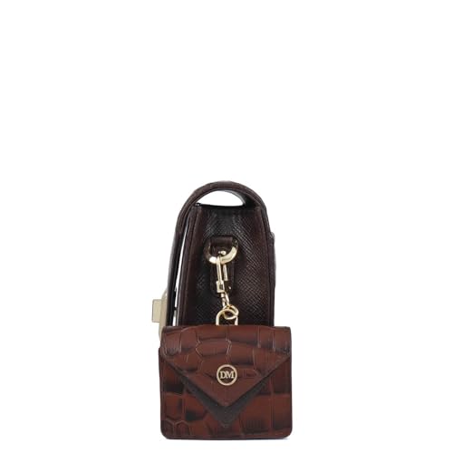 Da Milano Leather Sling Bag for Women - Brown