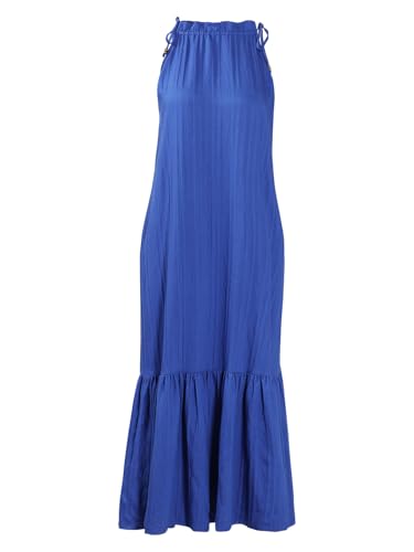 VERO MODA Women's Blue Fit and Flare Dress