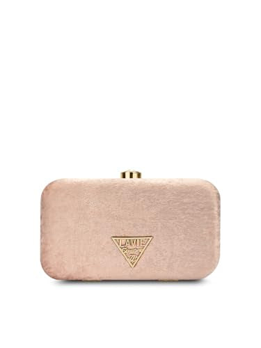 Lavie Signature Women's Eris Square Handle Framed Clutch|Ladies Purse |Gift For Women