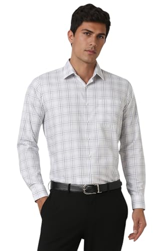 Van Heusen Men's Slim Fit Shirt (VHSFBSLBV89699_White