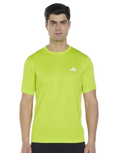 Adidas Men We Bas T Sports T-Shirts, Yellow, X-Large