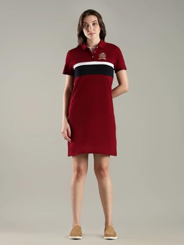 Cotton Polo Collar T-Shirt Dress