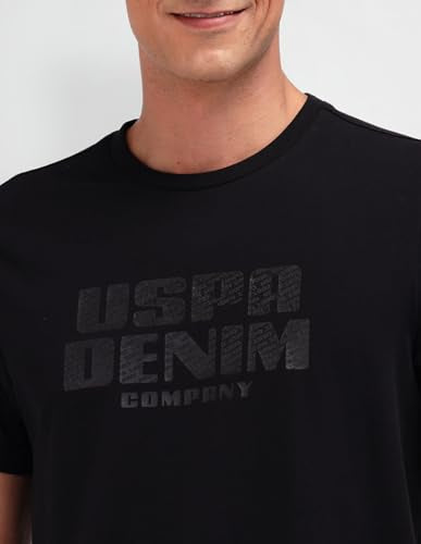 U.S. POLO ASSN. DENIM CO. Men's Semi Fit Shirt (UDTSH2686 Black