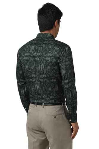 Van Heusen Men's Slim Fit Shirt (VDSFESLF018112_Green