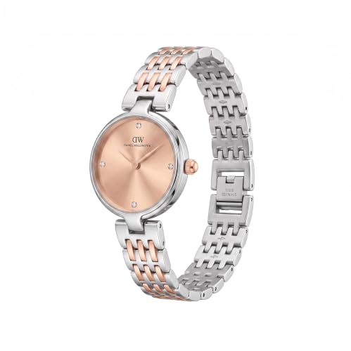 Daniel Wellington Round 26mm Rose Gold-Tone Dial Analog Women Watch - DW0DL0900