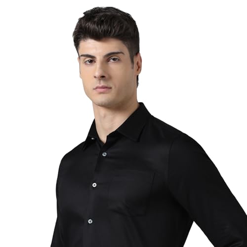 Blackberrys Men India Slim Fit Formal Shirt Black