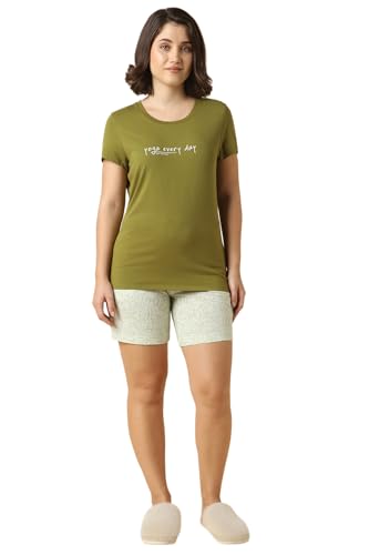 Van Heusen Women's Boxer Shorts (55502_Green
