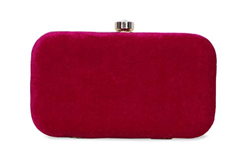 DUCHESS Women's Clutch (Gold) (Fuchsia)