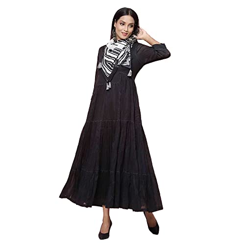 BIBA Women Solid Mix and Match(Casual D1323_Black_38)