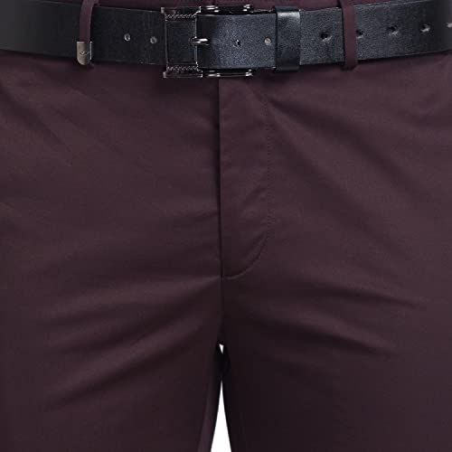 Park Avenue Fancy Brown Trouser (Size: 32)-PMTA07069-O9