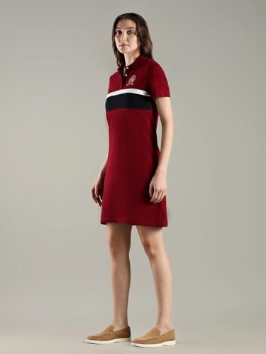 Cotton Polo Collar T-Shirt Dress