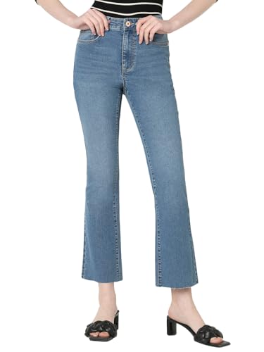 VERO MODA Womens Flared Jeans Medium Blue Denim