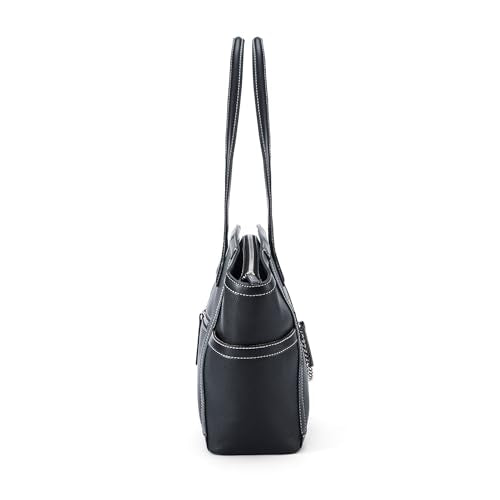 Lino Perros Monroe Viola Black Tote Bag