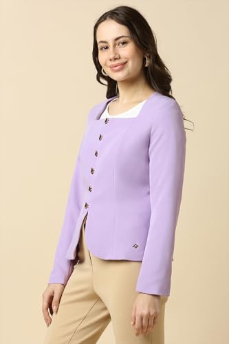 Allen Solly Women's Blazer (AHBZWRGFV39849_Lilac