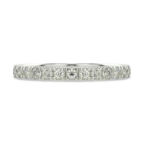 VALANOVA Sterling Silver & Certified Lab Grown Diamond 0.45cts | Ring For Women/Girls | Stylish & Elegant | VGR0336 | Ring Size: 10