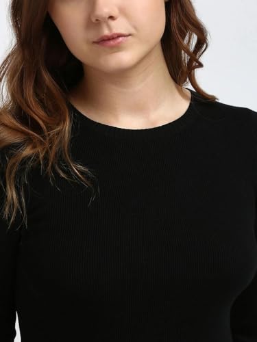 Calvin Klein Jeans Women's Cotton Shift Above The Knee Casual Dress (J20J224156BEH_Ck Black