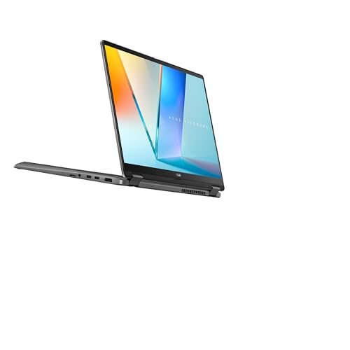 ASUS Vivobook 14 Flip (2026),Intel Core Ultra 7 256V,Intel Arc iGPU,16GB RAM,512GB SSD,OLED,14"(35.5 cm),Windows 11,M365 Basic(1Y),Office 2024,Matte Gray,1.57 Kg,TP3407SA-SG184WS,Thin & Light Laptop