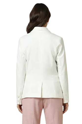 Allen Solly Women's Blazer (AHKZWRGF900567_White