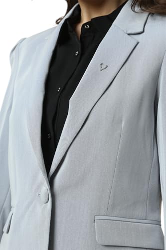 Allen Solly Women's Blazer (AHBZWRGFC01546_Grey