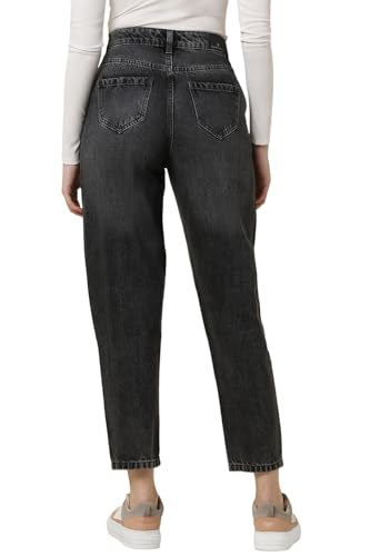 Women Black Regular Fit Dark Wash Jeans