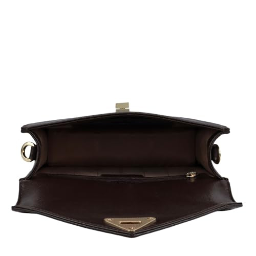 Da Milano Leather Sling Bag for Women - Brown