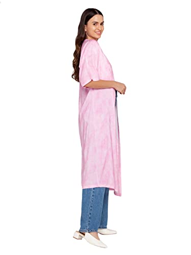 Zink London Pink Tie and Dye Women's Shrug