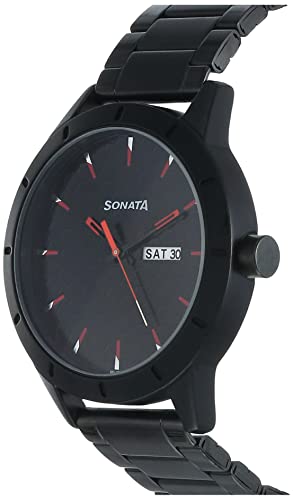 Sonata Nxt Analog Black Dial Men's Watch-NN7137AM02/NP7137AM02