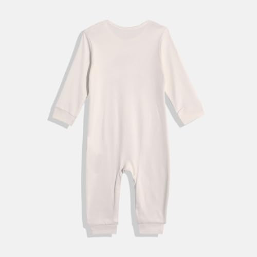 Mothercare Girls Autumn Charm Printed Full Sleeve All-In-One | Soft Baby Romper Sleepsuit for Infants & Toddlers, Light Pink