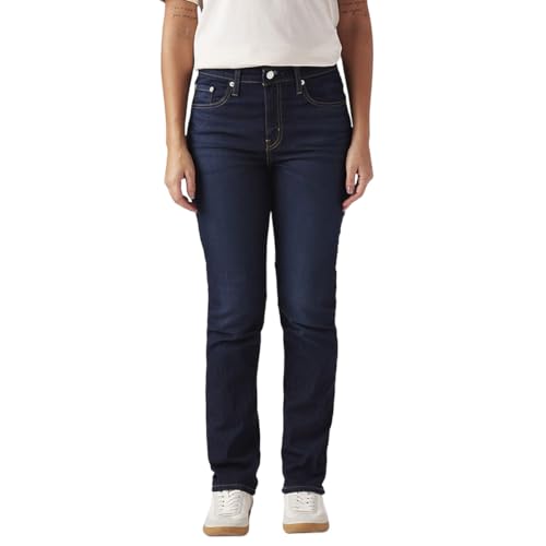 Levi's Women's 724 Dark Indigo Straight Fit High-Rise Jeans