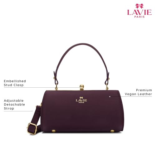 LAVIE PARIS Women's Dorie Frame Satchel Bag | Satchel Handbag for Work | Ladies Purse | Stylish Shoulder Bag | Gift for Women