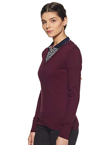 Nautica Women's Cotton Pullover (NT539SV0175PA_Aurora Purple_XS)