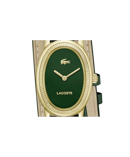 Lacoste Lacoste Parisienne Qtz Basic Green Color Oval Dial Women's Watch | Green Leather Material | Strap Watch - 2001455
