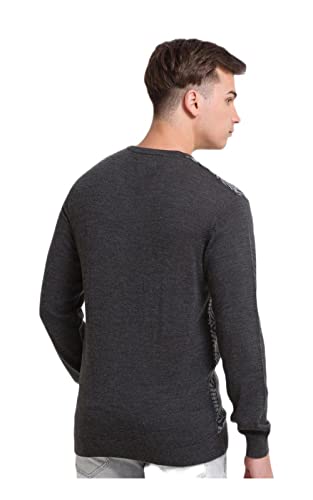 Colorplus Tailored Fit Grey Sweater for Men