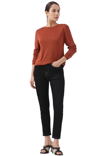 Van Heusen Women Black Dark Wash Skinny Fit Jeans