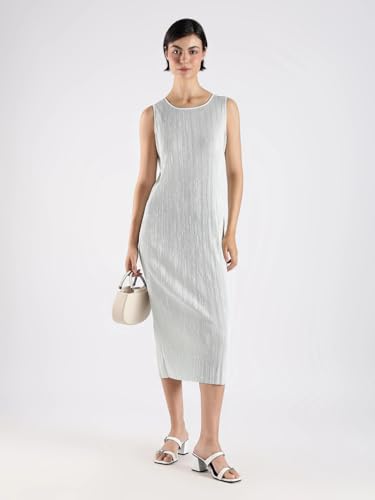 Calvin Klein Jeans Women's Polyester Sheath Below The Knee Casual Dress (44A211G020_Billowing Sail