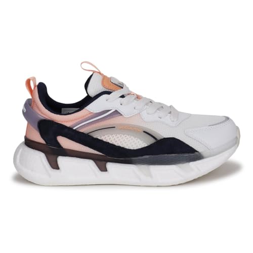 Woodland Women White/Pink Sneakers