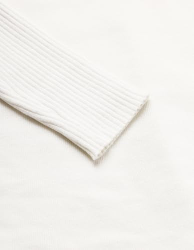 Calvin Klein Cotton Mock Neck Sweater Ivory