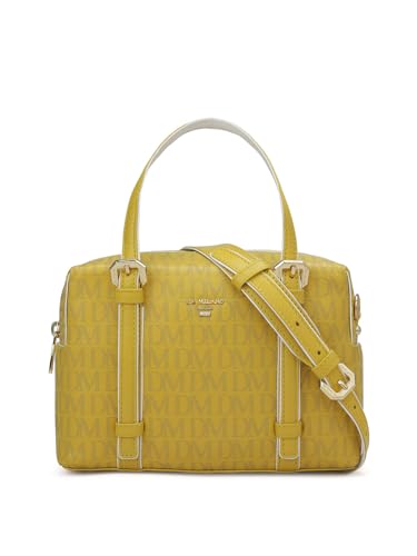 Da Milano Women's Leather Satchel - Yellow