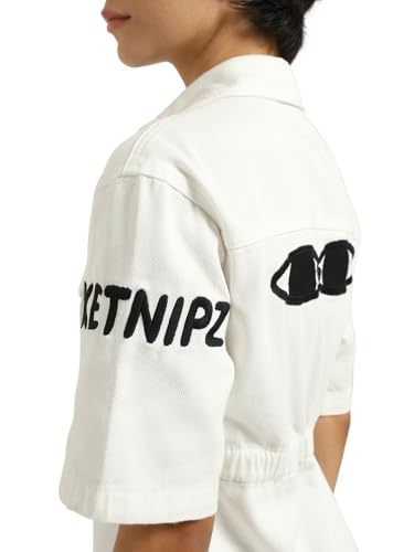 ONLY Women's Regular Fit White Dress