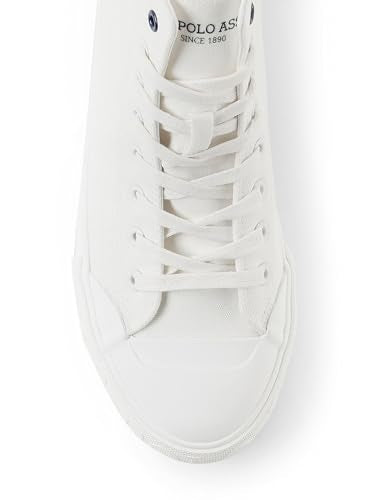 U.S. Polo Assn. Mens VLAIR 2.0 Mid Top Sneaker Off White
