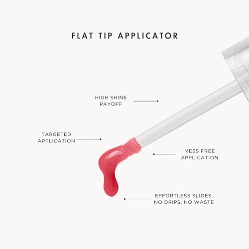 HYUE HydraPlump™ Lip Plumper | 4 ml | Long-term Plumping Effect & Hydration | Non-sticky Formula with Cooling Ice Cube sensation | Jojoba Oil, vit E & Pomegranate Extract | Flat-tip Applicator