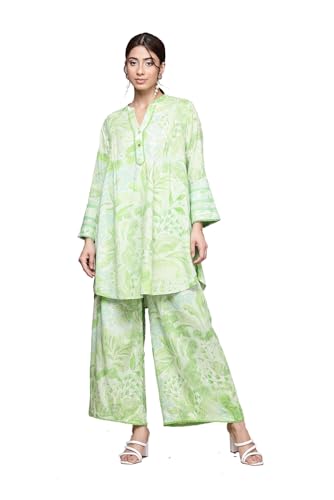 Aarke Ritu Kumar Apple Green Ophellia Kurti with Palazzo Co-Ord Set