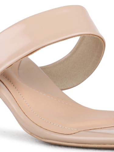 Inc.5 Womens Beige Casual Solid Round Toe Stiletto Heels
