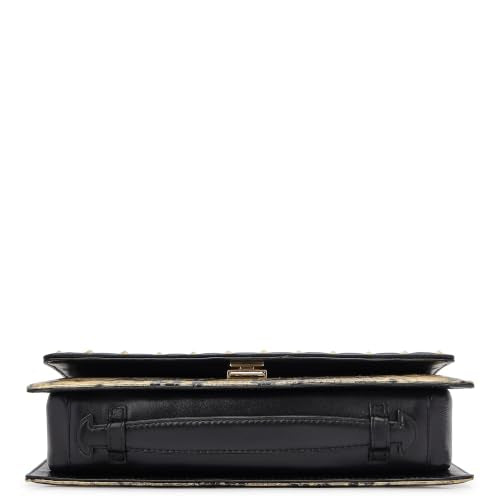 Da Milano Leather Sling Bag for Women - Black (LSB-02589)