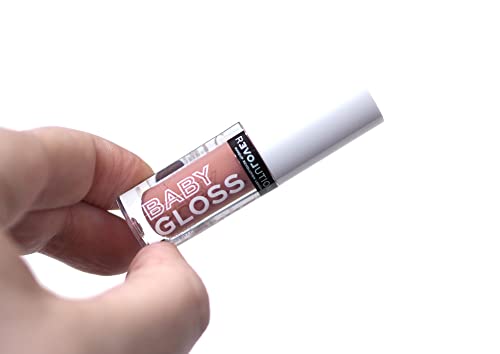 Revolution Relove Baby Gloss – Glam | Lip Gloss for Shiny, Hydrated Lips | Lightweight, Non-Sticky, Vegan & Cruelty-Free