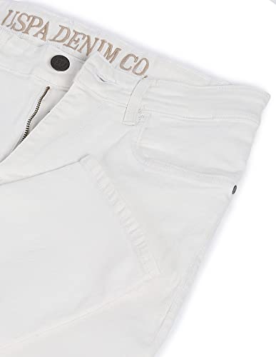 U.S. POLO ASSN. Men's Slim Mid Rise Jeans (UDJC0071_White_34)
