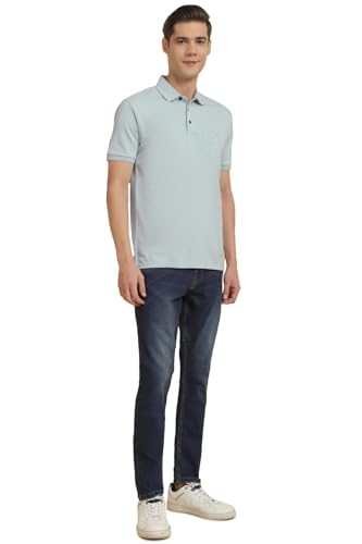 Allen Solly Men's Regular Fit T-Shirt (ALKPARGFM32647_Blue